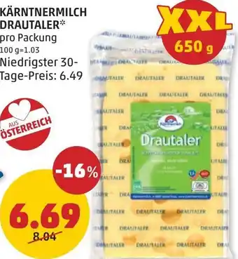 PENNY KÄRNTNERMILCH DRAUTALER Angebot
