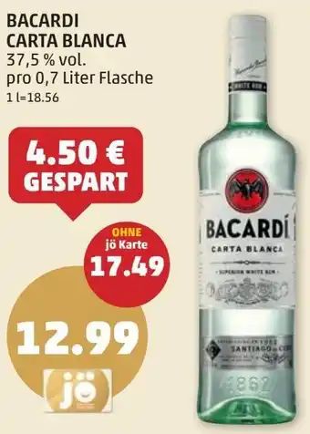 PENNY BACARDI CARTA BLANCA Angebot