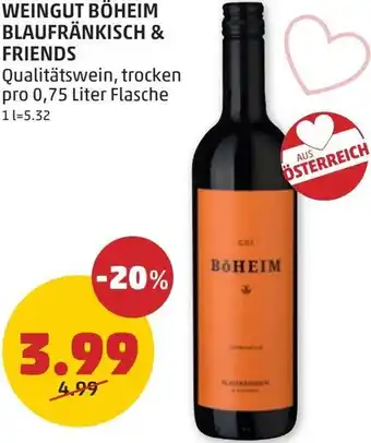 PENNY WEINGUT BÖHEIM BLAUFRÄNKISCH & FRIENDS Angebot