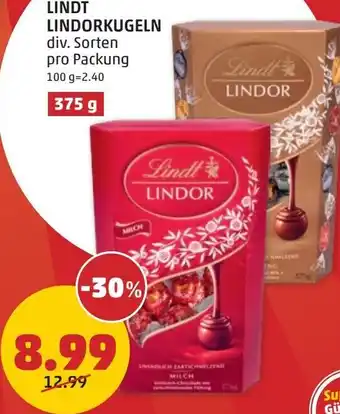 PENNY LINDT LINDORKUGELN Angebot