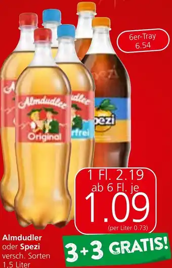 Strasser Markt Almdudler oder Spezi Angebot