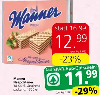 Strasser Markt Manner Neapolitaner 18-Stück-Geschenk-packung, 1350 g Angebot