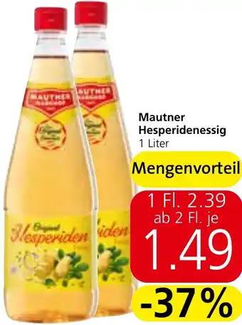 Strasser Markt Mautner Hesperidenessig 1 Liter Angebot