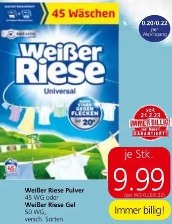 Weißer Riese Pulver 45 WG oder