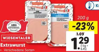 Lidl Extrawurst 200g Angebot
