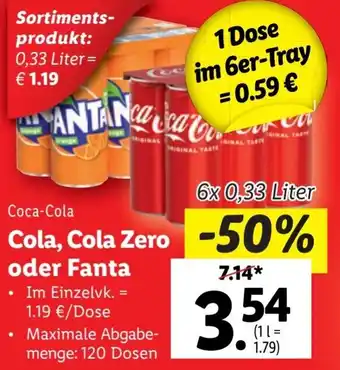 Lidl Coca-Cola Angebot