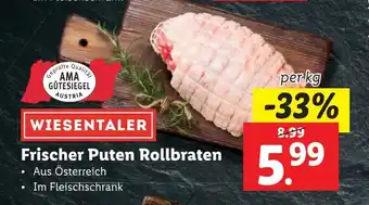 Lidl Frischer Puten Rollbraten Angebot