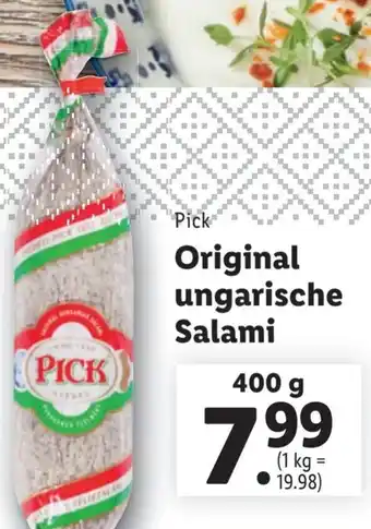 Lidl Original ungarische Salami 400g Angebot