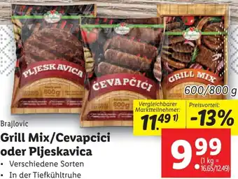 Lidl Grill Mix/Cevapcici oder Pljeskavica Angebot