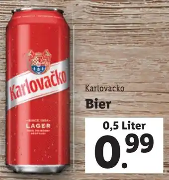 Lidl Karlovacko Bier 0.5 liter Angebot