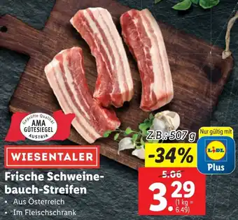 Lidl Frische Schweine- bauch-Streifen Angebot