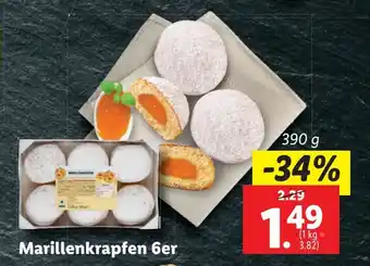 Lidl Marillenkrapfen 6er 390g Angebot