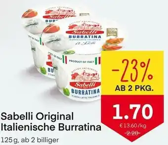 MPreis Sabeli Original Italienische Burratina 125g Angebot