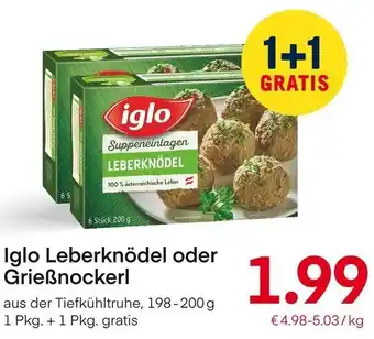 MPreis Iglo Leberknödel Oder Grießnockerl 198-200g Angebot