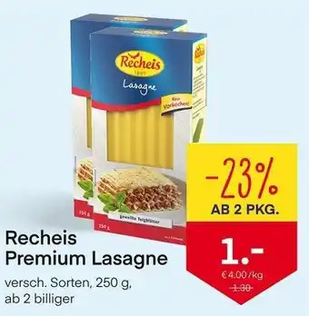 MPreis Recheis Premium Lasagne 250g Angebot
