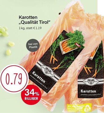 MPreis Karotten Qualität Tirol 1kg Angebot