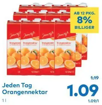 T&G Jeden Tag Orangennektar T&G 1 Liter 1 Packung Angebot