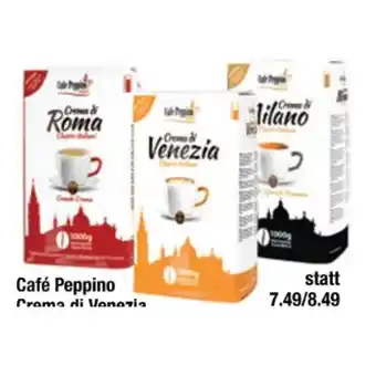Maximarkt Cafe Peppino Crema di Venezia, Crema di Roma, Crema di Milano oder Speciale Bohne oder gemahlen Maximarkt 1 Kilogramm 1 Packu Angebot