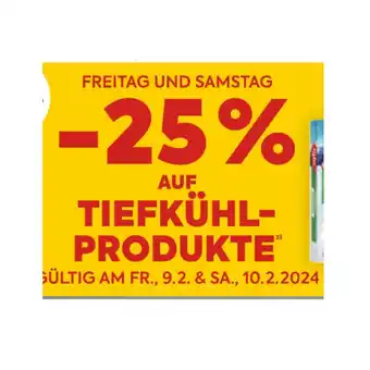 Billa 25% AUF TIEFKÜHLPRODUKTE BILLA Angebot