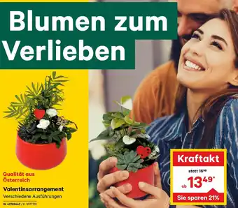 Lagerhaus Valentinsarrangement Angebot