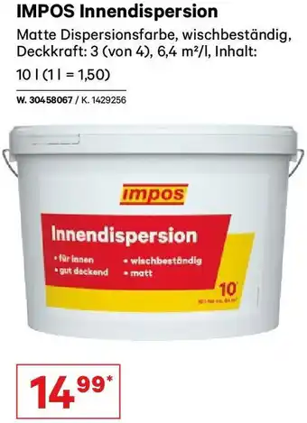 Lagerhaus IMPOS Innendispersion Angebot