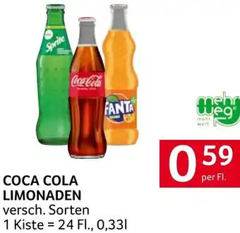 Transgourmet COCA COLA LIMONADEN 0.33L Angebot