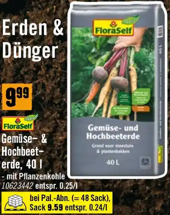 Gemüse- und Hochbeeterde erde, 40L