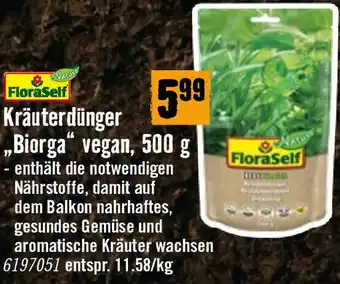 Kräuterdünger Biorga vegan, 500 g