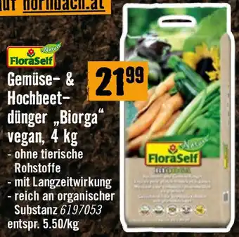 Hornbach Gemüse & Hochbeet- dünger Biorga vegan, 4 kg Angebot