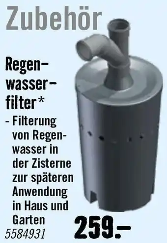 Hornbach Regen- wasser- filter Angebot