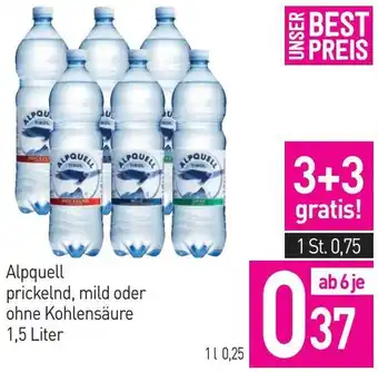 Sutterlüty Alpquell prickelnd, mild oder ohne Kohlensäure 1,5 Liter Angebot