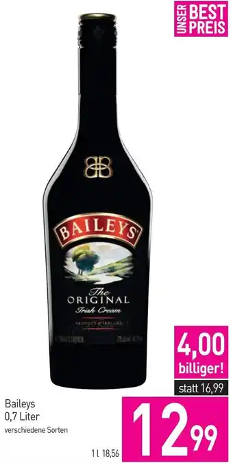 Sutterlüty Baileys 0,7 Liter Angebot