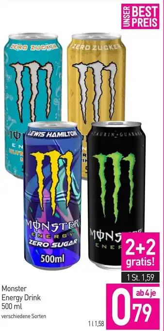 Sutterlüty Monster Energy Drink 500 ml Angebot