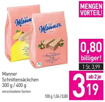 Sutterlüty Manner Schnittensäckchen 300 g/400 g Angebot