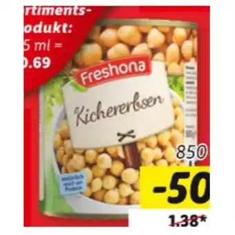 Lidl Freshona Kichererbsen Lidl 850 Milliliter 1 Dose Angebot