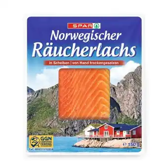 Spar Spar ASC Norwegischer Räucherlachs SPAR 150 Gramm 1 Packung Angebot