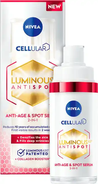 dm NIVEA Cellular Luminous 630 Anti-Age und Anti-Pigmentflecken Serum Angebot