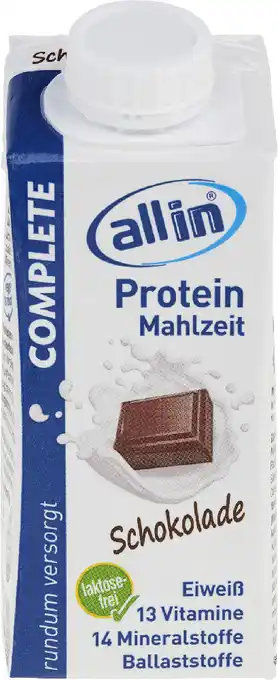 dm allin Trinkmahlzeit Protein Complete Schokolade Angebot