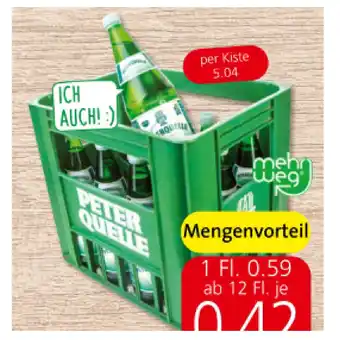 Spar Peterquelle prickelnd SPAR 1 Liter 1 Flasche Angebot