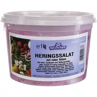 Metro Wojnar´s Heringssalat mit Rote Rüben, Preisangabe ohne MwSt. (Preis inkl. MwSt. 9,89 €), METRO 1 Kilogramm 1 Packung Angebot
