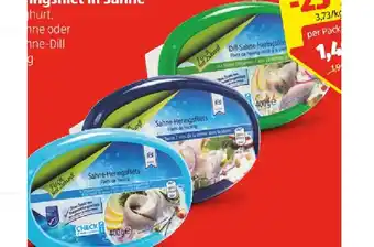Hofer Almare Seafood Heringsfilets in Sahne div. Sorten HOFER 400 Gramm 1 Packung Angebot