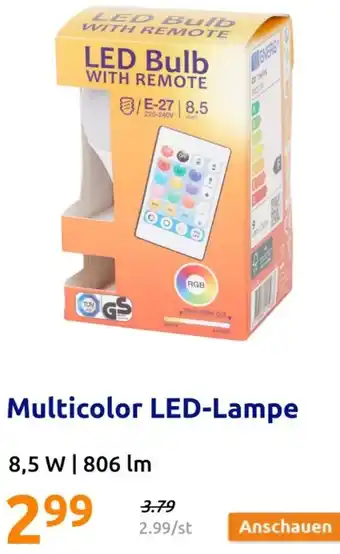Action Multicolor LED-Lampe Angebot