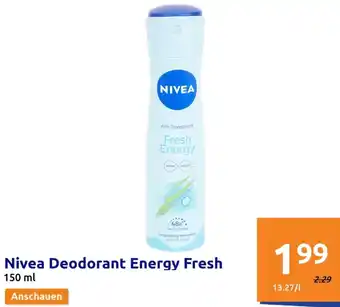 Action Nivea Deodorant Energy Fresh Angebot