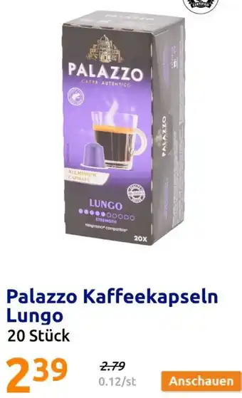Action Palazzo Kaffeekapseln Lungo Angebot