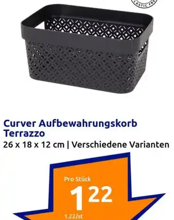 Action Curver Aufbewahrungskorb Terrazzo Angebot