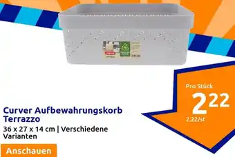 Action Curver Aufbewahrungskorb Terrazzo Angebot