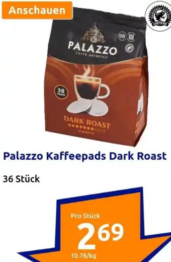 Action Palazzo Kaffeepads Dark Roast Angebot
