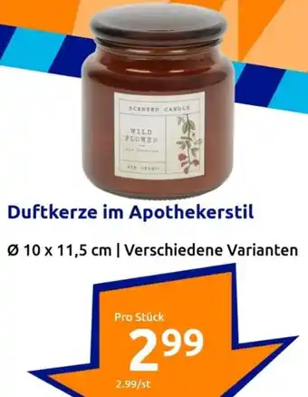 Action Duftkerze im Apothekerstil Angebot