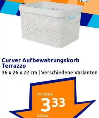 Action Curver Aufbewahrungskorb Terrazzo Angebot