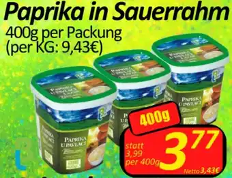 Wurstico Paprika in Sauerrahm Angebot